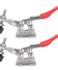 Front view of Set Of 2 GH-201-ASS Toggle Clamps Stainless Steel Quick Welding Fixtures For A Secure Hold 27 Kg Clamping Force