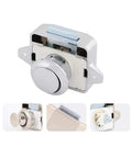 Push Button Drawer Lock Latch Set For RVs And Boats Black Button Switch Handle Wardrobe And Cabinet Door Lock No Fuss Push Release