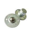 Heavy Duty Universal Ball Casters Built Tough With Spring Damping For Slick Smooth Rolling Heavy Load Conveyor Bearing Spherical Rollers For Warehouse Gear 4 Pack And Tool Carts, metal base and ball design.