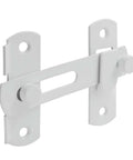 White Stainless Steel Barn Door Latch 3.93 x 2.75 Inch, Easy Install Bi-Fold Sliding Door Lock, Antique Gate Latch For Cabinet Closet Door