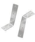 Beefy Heavy Duty Wall Mounted Shelf Bracket Set For Tables And Corners 40 Pcs Stainless Steel Corner Furniture Supports