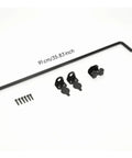 Heavy Duty Tough As Nails Drop Rod Gate Latch For Outdoor Garden Fencing featuring 91 cm black steel rod and retainer brackets.