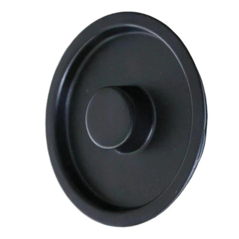Black plastic water tank cover for coffee machines EN110 compatible lid keeps water from evaporating and drips easy fit capsule coffee maker accessory.