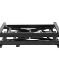 Heavy Duty Electric Lift Table Platform Cart 350 Pound Capacity adjustable height with a sturdy black carbon steel frame.