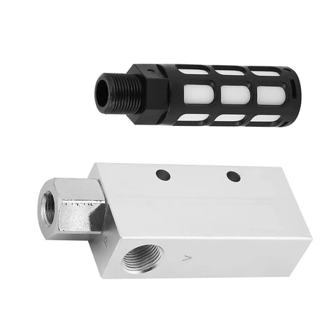 Pneumatic Vacuum Generator With Silencer And Large Ventilation Air Exhaust Ejector Rock Solid Heavy Duty Aluminum Alloy
