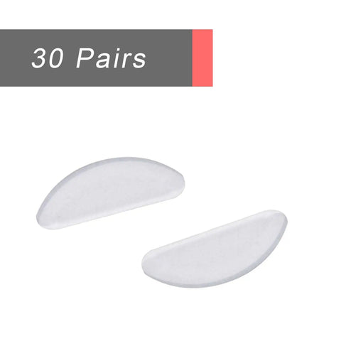 30 Pairs Silicone Nose Pads For Eyeglasses And Sunglasses No Slip 1mm Clear Replacement Pads Ultra Soft Ergonomic D Shape