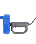 33 Foot Manual Drain Auger Snake Heavy Duty Spring Steel Pipe Cleaner handle and cable, ergonomic design for pipe cleaning.