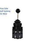 Heavy Duty Rod End Bearing Link For High Load Machinery With Four Way Self Locking Rocker Selector Switch NO NC Power Toggle Cross Reset For Tower Cranes And Industrial Equipment M3 To M12 Size Options, black joystick switch