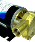 Water Puppy Bilge And Sump Flexible Impeller Pump, 380 GPH, 12 Volt Boat Water Pump, One Half Inch NPT Ports, Black, marine pump