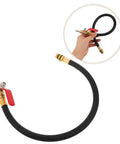 Ultimate European Cylinder Pressure Hose For Vehicle Engine Leak Testing Air Holder Pipe And Cylinder Test Line Good For Garage Diagnostic Leak Detection So You Can Fix Engine Right Away Without Breaking A Sweat Inside Garage, black rubber hose