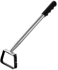 Stirrup Hoe Garden Tool With Hollow Trapezoid Head And 14 Inch Scuffle Loop Weeder, Ergonomic Rubber Handle