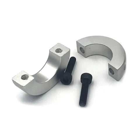 Solid Aluminum Alloy Split Shaft Collar Locking Limit Ring Kit With Screws 10mm Fits 6 20mm Bore Anodized Surface Keeps It Shiny Bright And Holds Firm Like A Boss When You Are Using It For Serious Work. split collar set with screws