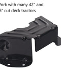 Black Deck Belt Cover For 42 Inch And 46 Inch Lawn Mower Decks Replacement Part 78306424A0637 Fits MTD Craftsman Troy Bilt Yard Man Spindle Pulley Guard Belt Guard Cover Built Tough. Black metal mower deck belt cover for 42-46 inch tractor decks.