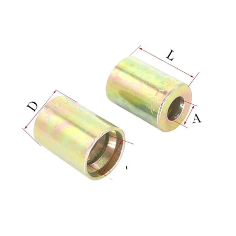 Hydraulic Ferrule Joint High Pressure Tubing Sleeve Shell Fits 6mm 32mm 1 2 3 4 Layer Build, metal sleeve pair