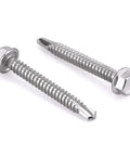 Heavy Duty Workhorse Size Twelve X Two Hex Washer Head Self Drilling Screws, 410 Stainless Steel Tek Fasteners for sheet metal.