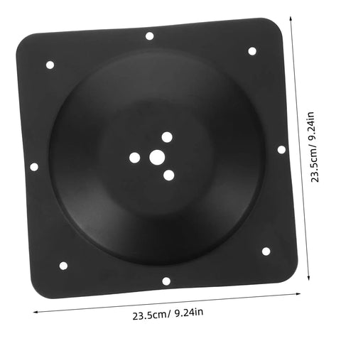 Rock Solid Table Leg Connector Kit With Multi Hole Metal Brackets For Desk Assembly And Furniture Fixups Featuring Damn Sturdy Iron Plates, black iron bracket with measured dimensions.