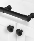 2 Pack Matte Black Cabinet Pulls, 3 Inch Hole Centers, Aluminum Kitchen Drawer Handles, Modern Black Cabinet Hardware To Level Up Your Kitchen