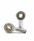 Top Shelf Metric Threaded Rod End Ball Joint Bearing Male Female Socket Featuring Angular Contact left side view of steel assembly