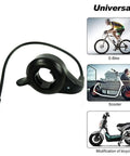 Thumb Throttle For Electric Ebikes And Scooters 3 Pin Waterproof Right Side Handlebar Accelerator with cable and connector, e-bike use.