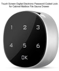 Digital Electronic Coded Lock With Touch Screen Password For Cabinets Desks Mailboxes File Drawers Saunas And School Lockers