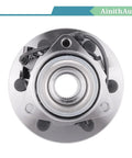 Front Wheel Bearing And Hub Assembly 4x4 6 Lug With ABS Two Piece Set For Chevy Avalanche Express 1500 2500 Silverado Suburban Tahoe
