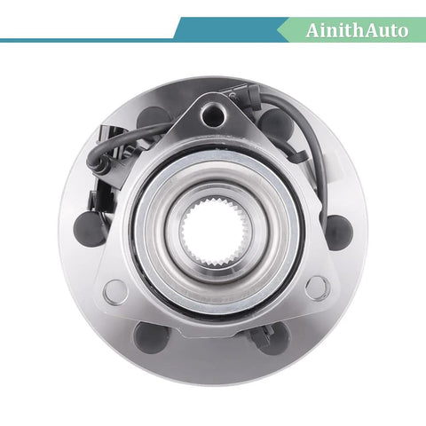 Front Wheel Bearing And Hub Assembly 4x4 6 Lug With ABS Two Piece Set For Chevy Avalanche Express 1500 2500 Silverado Suburban Tahoe