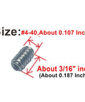 50 Piece 4-40 By 3/16 Inch Stainless Steel Hex Socket Set Screws With Allen Head And 1.27mm Allen Wrench 304 Stainless Durable Hardware