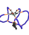 Adjustable Soldering Helping Hands Tool With 360 Degree Rotating Clips Bendable Metal Arms For Heat Resistant Clips And A Stable Secure Electronics Circuit Board Repair Setup holding a circuit board
