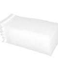 Stack of reusable self seal bubble cushion bags for shipping electronics and books with scratch free interior PE material