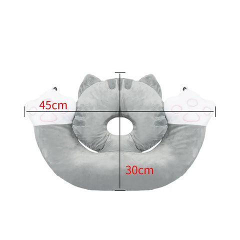 Desk Nap Pillow For Office And Travel With Breathable Hole Face Down Napping Cushion, cartoon animal headrest, 45x30 cm