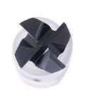 Accusize TiAlN-coated end mill, 4-flute, center-cutting, black finish