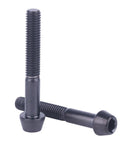 4 Pack Beefy Titanium Bolts M5x35mm With Tapered Head Allen Hex Screws Black High Strength Grade 5 6Al4V Titanium Alloy Lightweight Fasteners