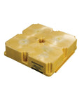 Drum Modular Spill Platform For Customizable Spill Control, Heavy Duty Build, 26.25 X 26 X 6.5 Inches, 15 Gallon Sump, 2000 Lb Load Capacity Containment Tray, Made In USA, Yellow, 1633