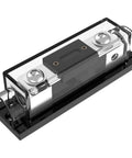 250 Amp ANL Fuse Holder Inline 0 2 4 Gauge AWG For Your Car Audio Rig With Easy Install Two Screw Holes Secure Mount Great For Cars Trucks Boats Durable Construction For Long Lasting Performance In Harsh Road And Marine Conditions, clear cover