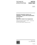 Technical specification document for ISO TS 10303 1003 2001 Industrial Automation Standard For Curve Appearance Management.