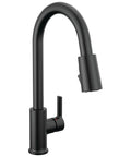 Three-Function Pull-Down Kitchen Faucet With POWERinse Technology Delivers Extra Cleaning Power, High-Arc Gooseneck Design