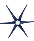 Blue six-blade rotor of 800W Wind Turbine Generator Kit For Off Grid Power 12V 24V 48V Easy Install Six Blade Windmill System