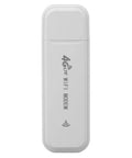 Slick Portable 4G LTE Mobile WiFi Router With All Day Juice Compact Design For Travel Office Home European Coverage High Speed Wireless Hotspot USB Powered SIM Card Ready On The Go. White pocket-sized modem.