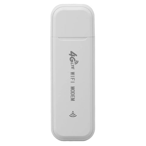 Slick Portable 4G LTE Mobile WiFi Router With All Day Juice Compact Design For Travel Office Home European Coverage High Speed Wireless Hotspot USB Powered SIM Card Ready On The Go. White pocket-sized modem.