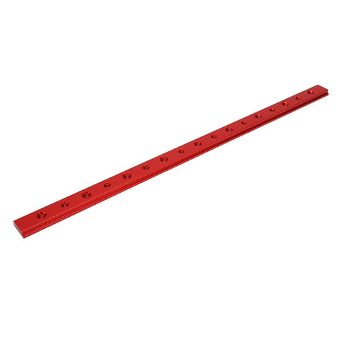 450mm T Slot Miter Track For Woodworking, rugged aluminum alloy jig rail with anodized slick surface, fits 30 and 45 type slots