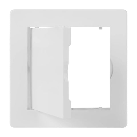 White Abs Plastic Access Panel For Drywall And Ceiling With Hinged Door Rustproof Wall Hole Cover Plate For Plumbing And Electrical Utility No Sweat Install Rock Solid Build Fits Four By Four Cutout Perfect Straight Up Reliable Works Like A Charm Daily