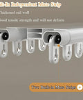 Heavy Duty Dual Aluminum Sliding Door Track With Hella Smooth Gliding Rails For Ceiling Mounted Barn Door Hardware Built Tough To Level Up Your Dope Home Setup In Brown showing two built-in mute strips.