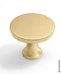 Gold Brushed Brass Cabinet Knobs 25 Pack For Cabinets And Dresser Drawers Round Mushroom Style Hardware Dope Durability Zinc Alloy