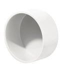8 Inch Schedule 40 PVC End Cap Fitting 1 Pack Slip Socket Cap for Unthreaded Pipe Closure in Irrigation Pool Spa and Cold Water Lines White