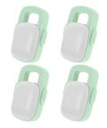 Light green Sturdy 4 Pack Oven Door Locks For Cabinets And Appliances, Kid Safe Kitchen Safety Locks, Easy Install, plastic design