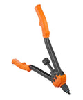 Straight Up 16 Inch Rivet Nut Tool Kit With 186 Rivnuts And 13 Sae Mandrels Quick Release Knuckle Puller close-up of tool handle and mechanism