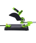 Universal Angle Grinder Stand and Conversion Bracket for 100mm 115mm 125mm Grinders and Table Saw Polishing Conversion Kit in green.