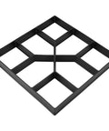 DIY Ready Geometric Pattern Concrete Mold For Stepping Stones Black Reusable Stone Mold For Garden Paths Patio Decor