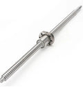 Ball Screw Nut Set For SFU4005 SFU4010 Series With Rails Pro Grade Linear Motion Kit 300 To 1500mm Length 1 Piece Compatible With SFU4010 500mm Version High Rigidity And Smooth Travel displayed diagonally showing threaded rod.