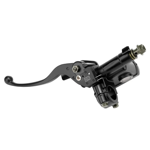 Right 7/8 Inch Hydraulic Brake Master Cylinder Lever Pump for GY6 scooters and ATVs, black finish.